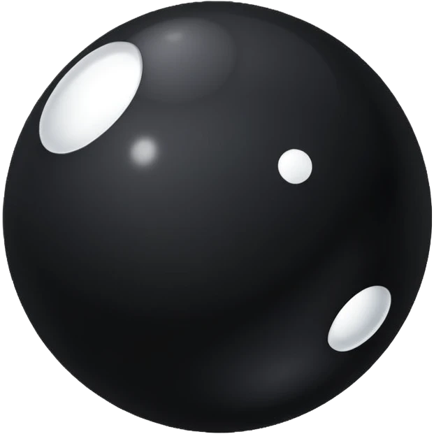 Black ball with text Control panicov emoji