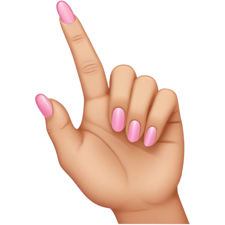pink middle finger emoji