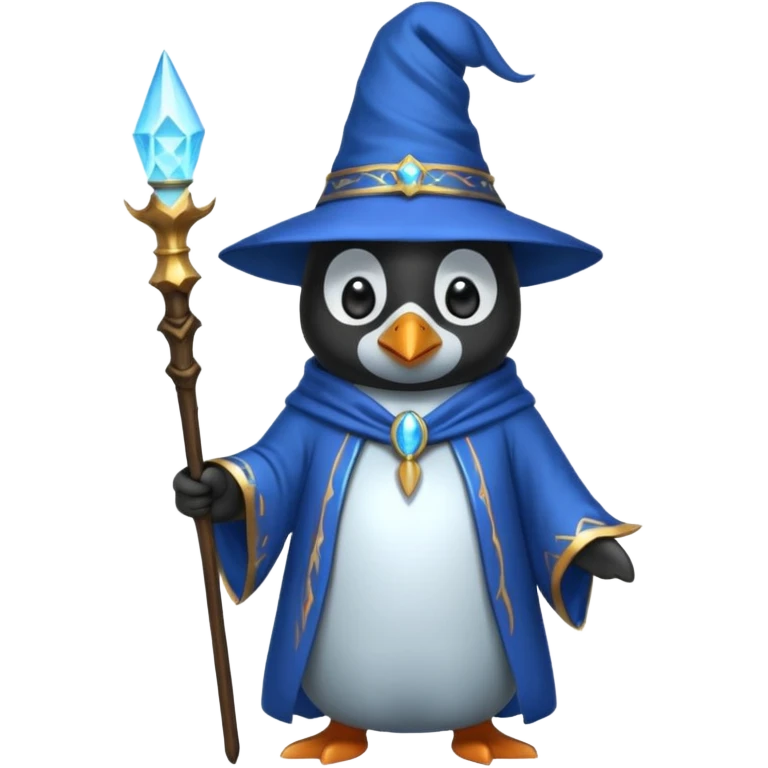 Penguin Wizard emoji