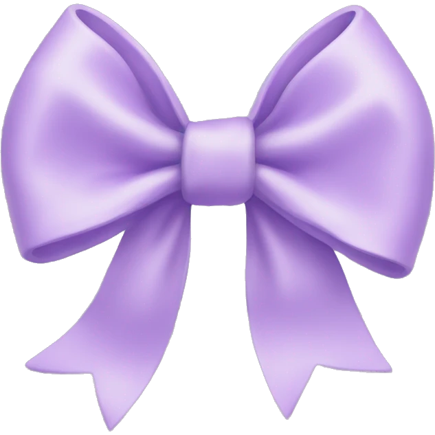 Pastel Purple bow emoji