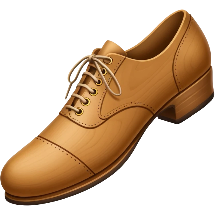 Un zapato de madera estilo Polonia . El zapato está tallado a mano. emoji