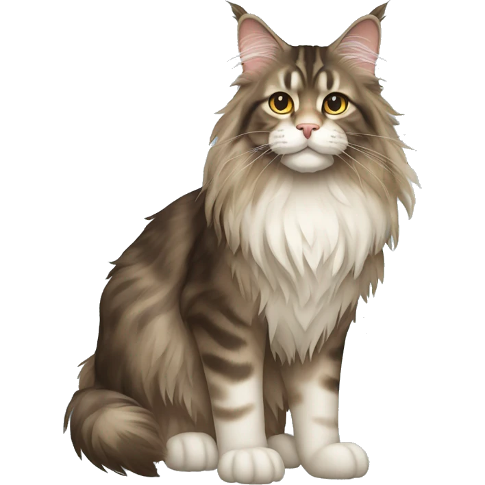 Maine Coon Cat Full Body emoji