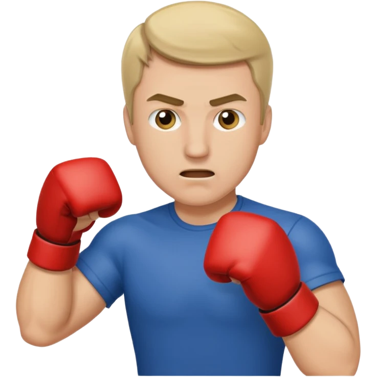 man with punch emoji