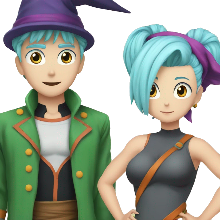Vegata witch bulma couple emoji