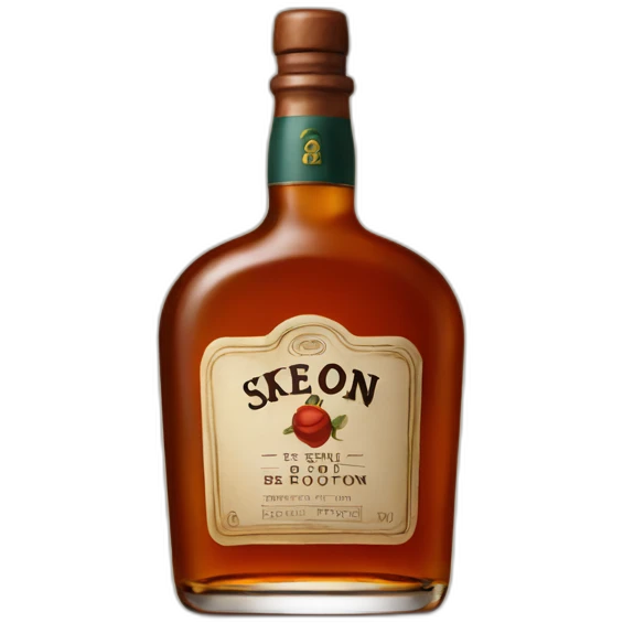 A bottle of bourbon emoji