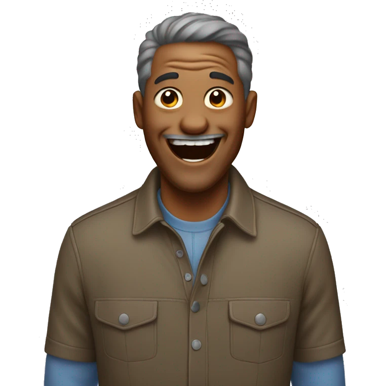Dad Laughing out loud  emoji