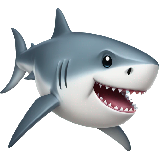 Fancy shark emoji