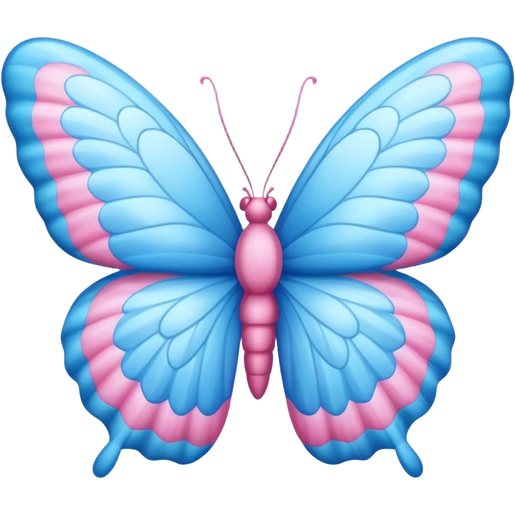 Cotton candy butterfly emoji