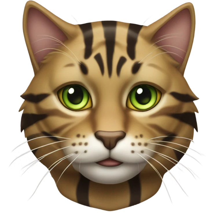 Buff tabby cat emoji