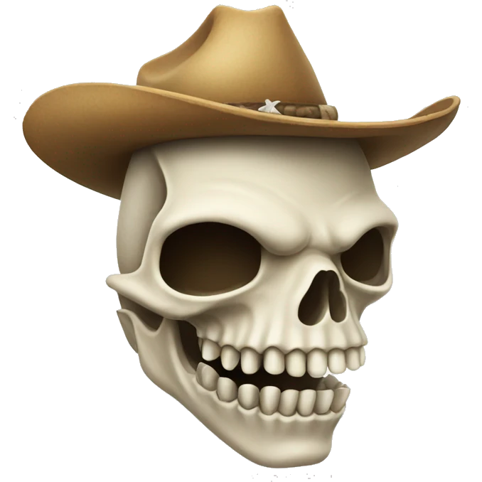 Cowboy shark skeleton  emoji