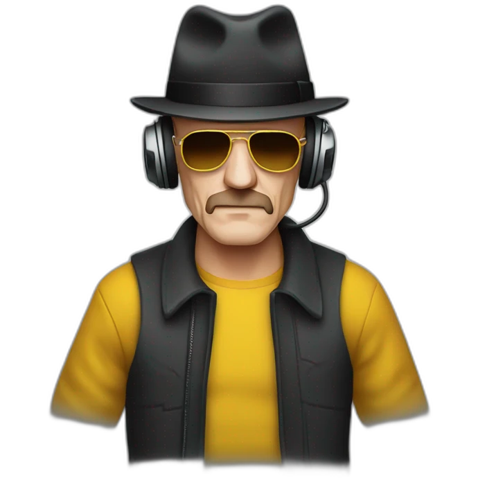 Heisenberg listening to music emoji