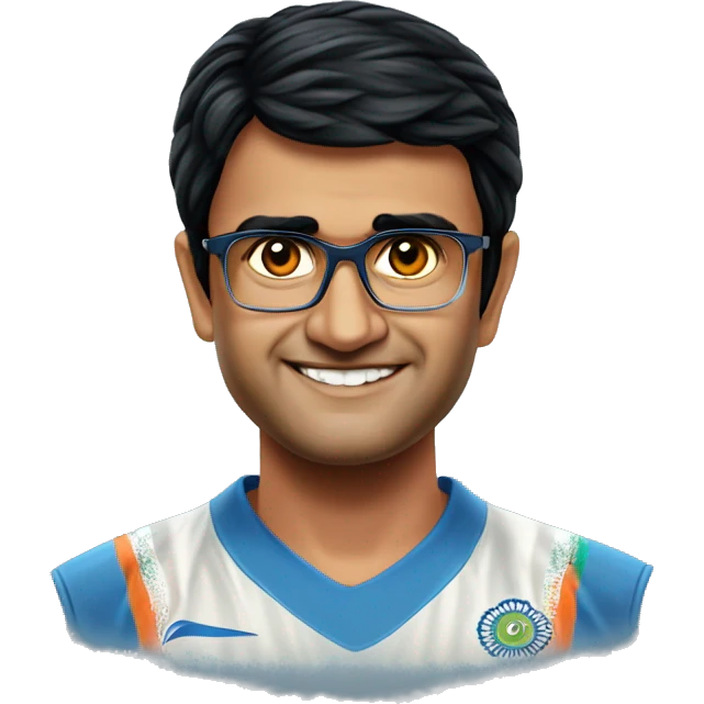 indian cricket player sourav ganguly emoji