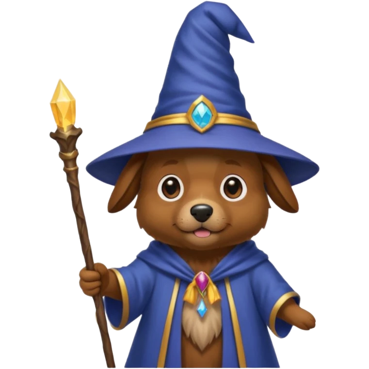 Dog wizard emoji