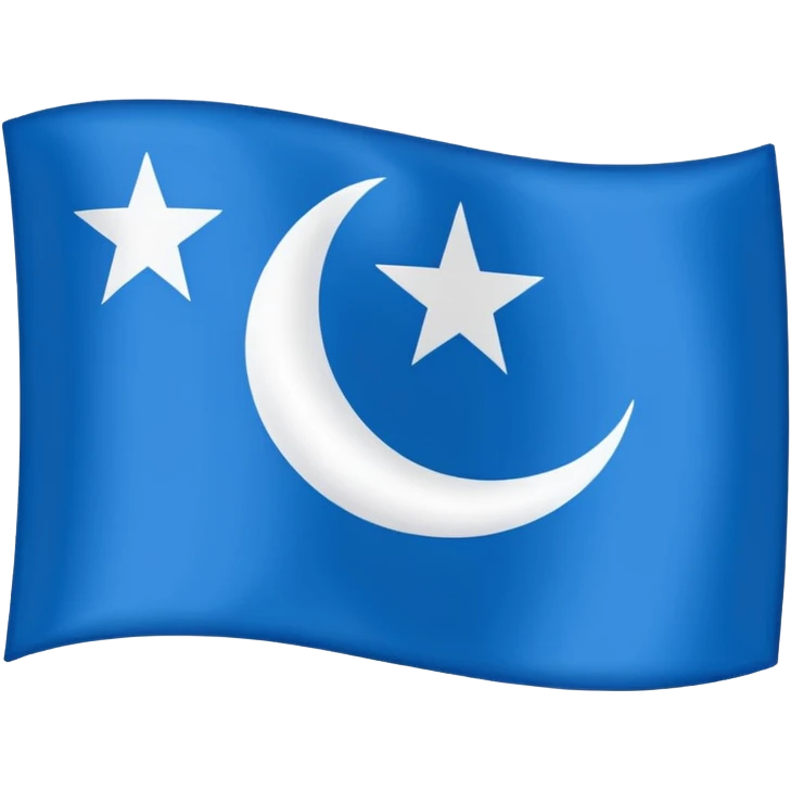 The flag of Awdal state in somalia emoji