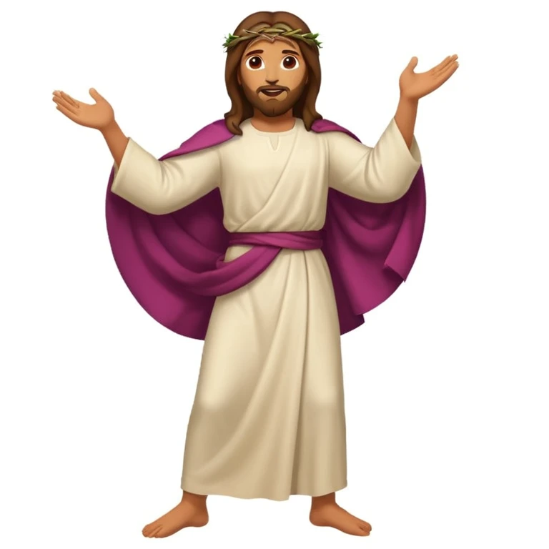Jesus dancing emoji