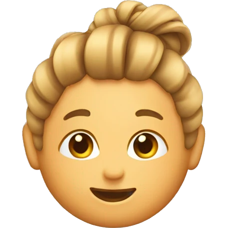 hairtie emoji that is a tan rubber band emoji