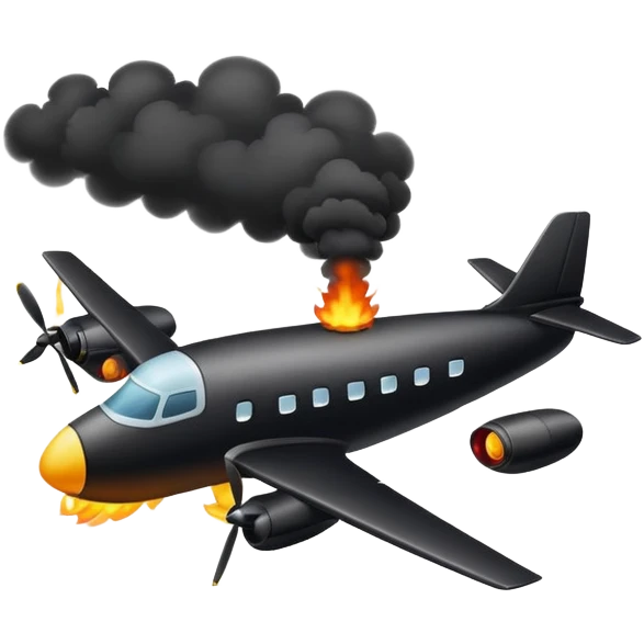 polluting plane emoji