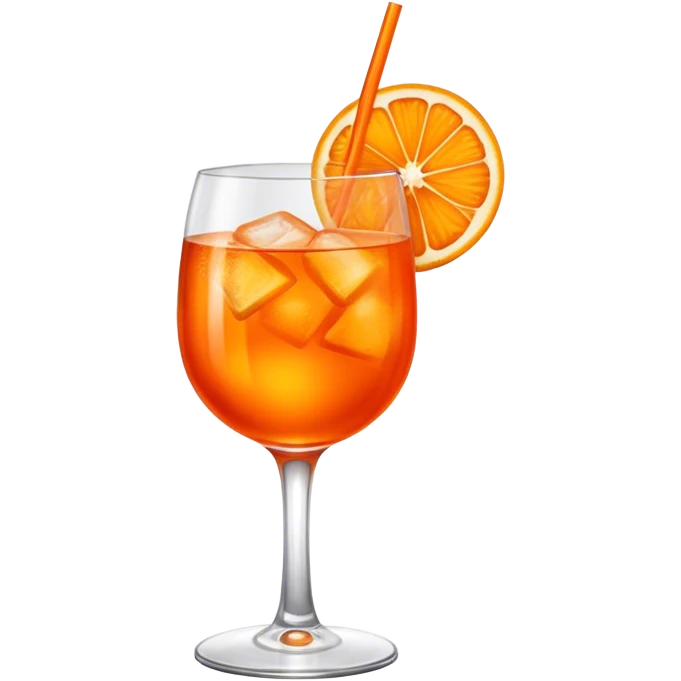 Orange aperol spritz emoji