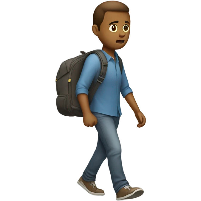 Guy needing to hurry emoji