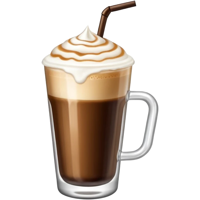 Shaken espresso drink emoji