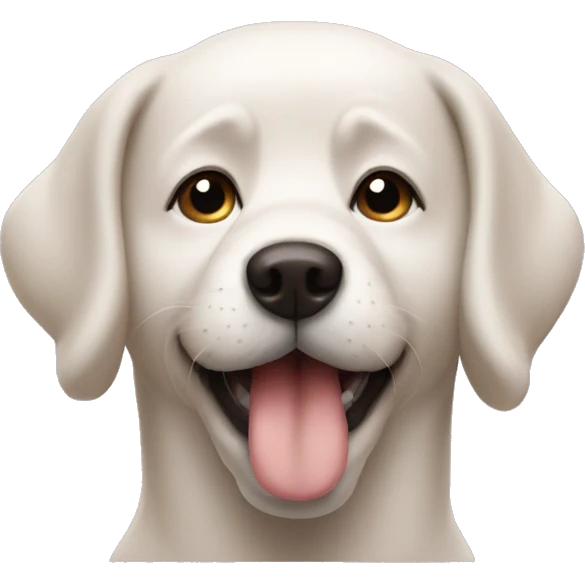 Dog kissy face emoji