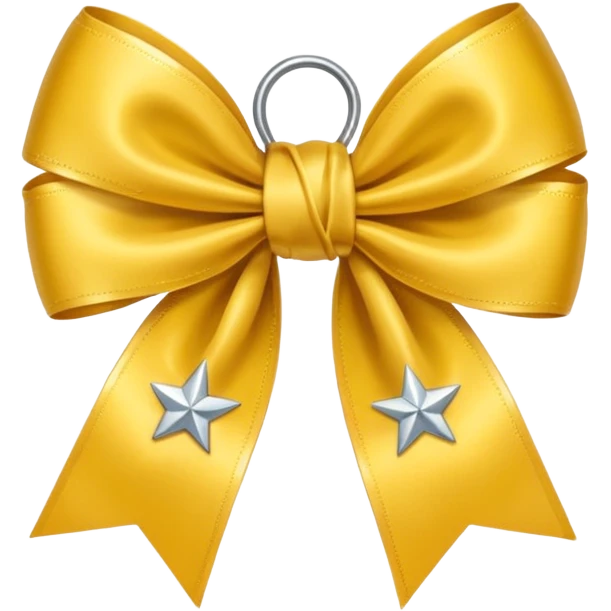 A bow with a star next to it  emoji