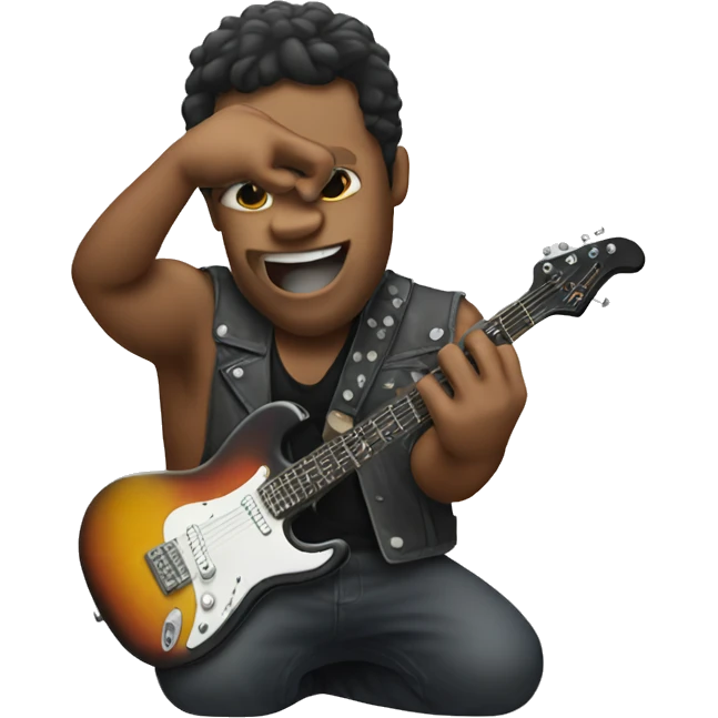 Emoji doing a rock N roll sign  emoji