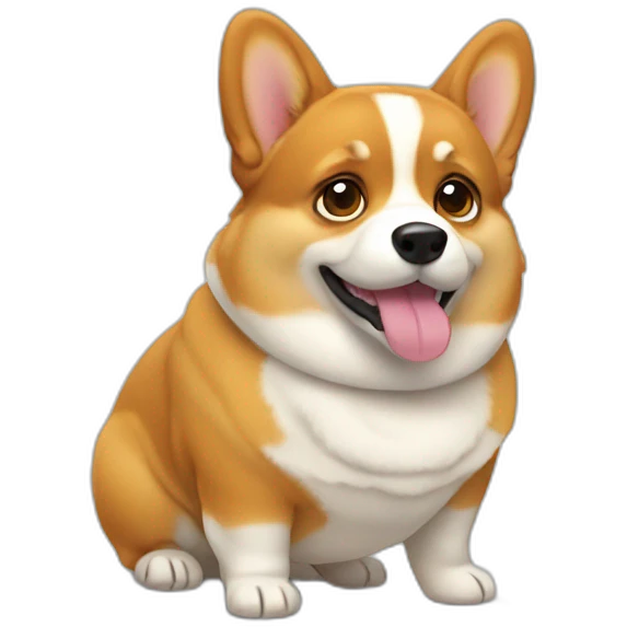 fat corgi emoji