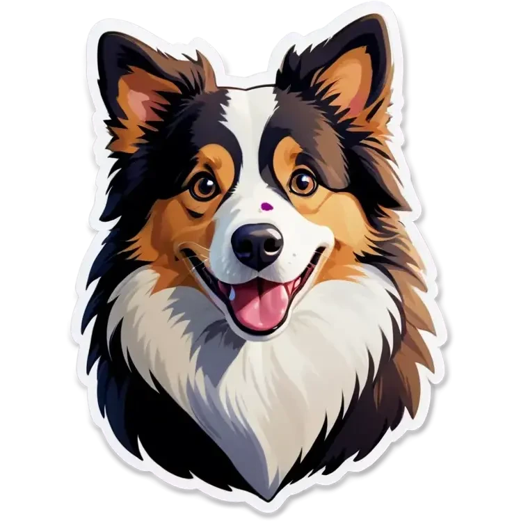 blonde border collie  emoji