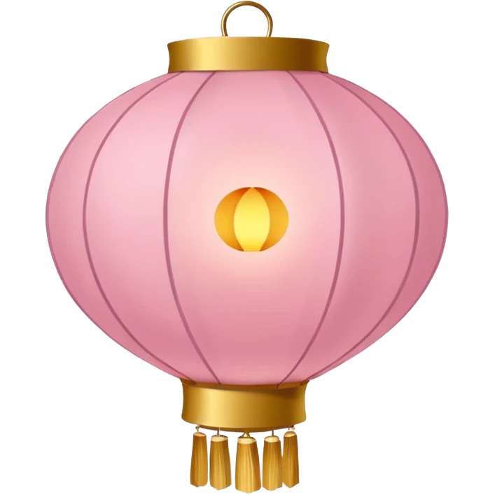 light pink chinese lantern emoji