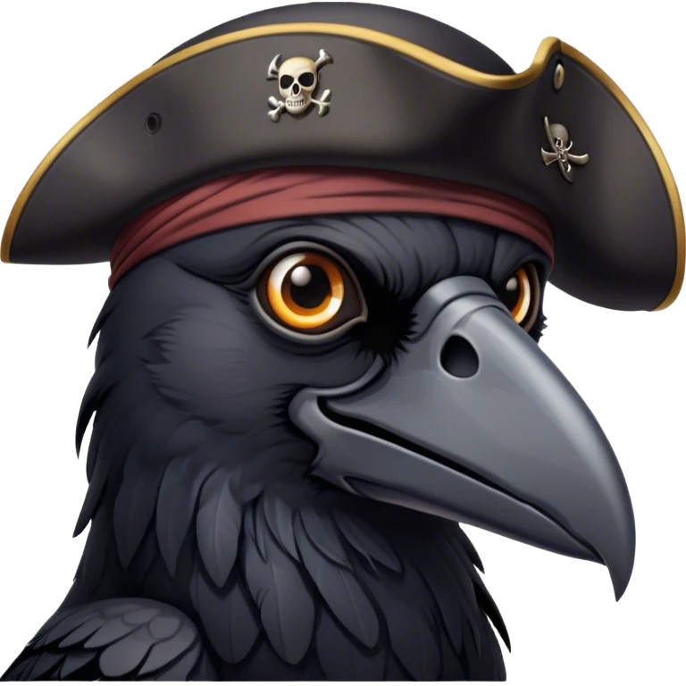 Pirate crow emoji