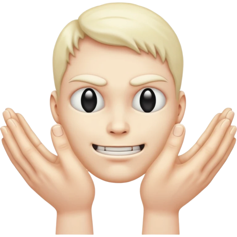Evil face Rubbing hands together in front emoji