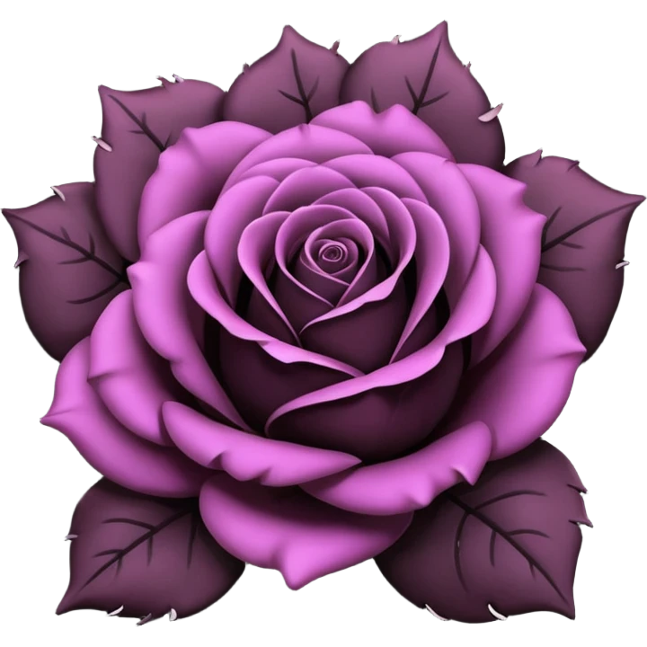 Black rose emoji