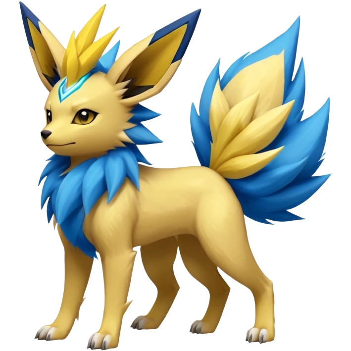 Jolteon-Luxio-Manectric-Fakémon-hybrid-creature (full body)  emoji