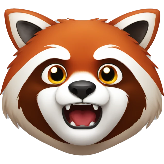 angry red panda emoji