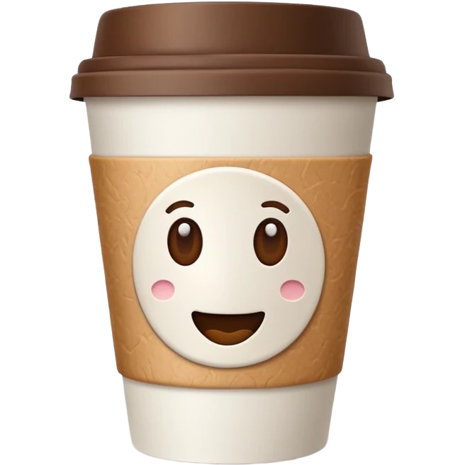 Coffee paper cup emoji