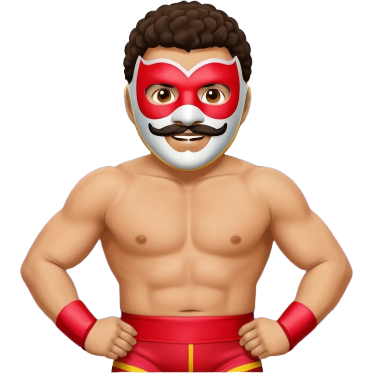Create a Nacho Libre emoji for a teams chat but make it more original style to the movie emoji