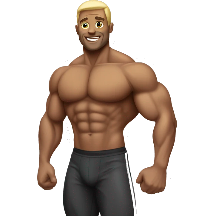 Smart adult bodybuilder  emoji
