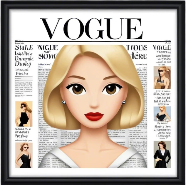 vogue newspaper emoji