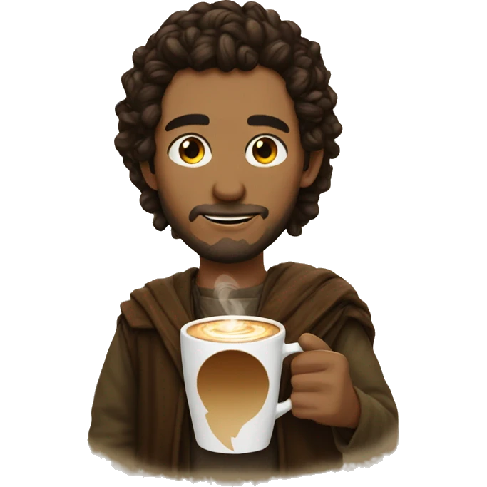 my coffe and bagend emoji
