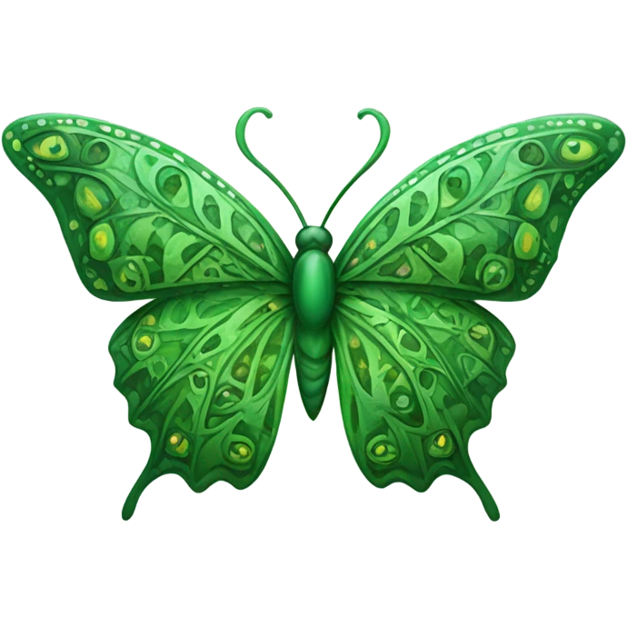 mariposa verde emoji