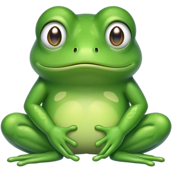 sad frog emoji with hands emoji