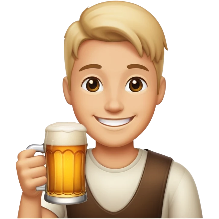 Lachen mit bier emoji