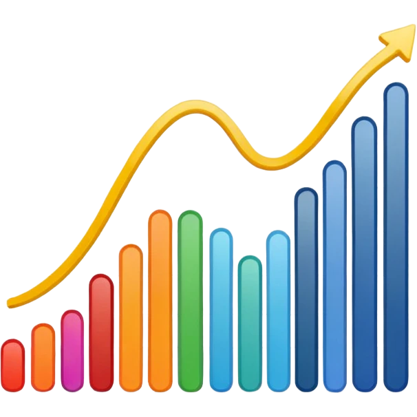 chart with curve emoji