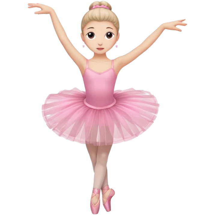 Ballet dancer, pink clothes emoji