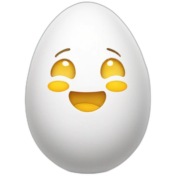 egg smiling emoji