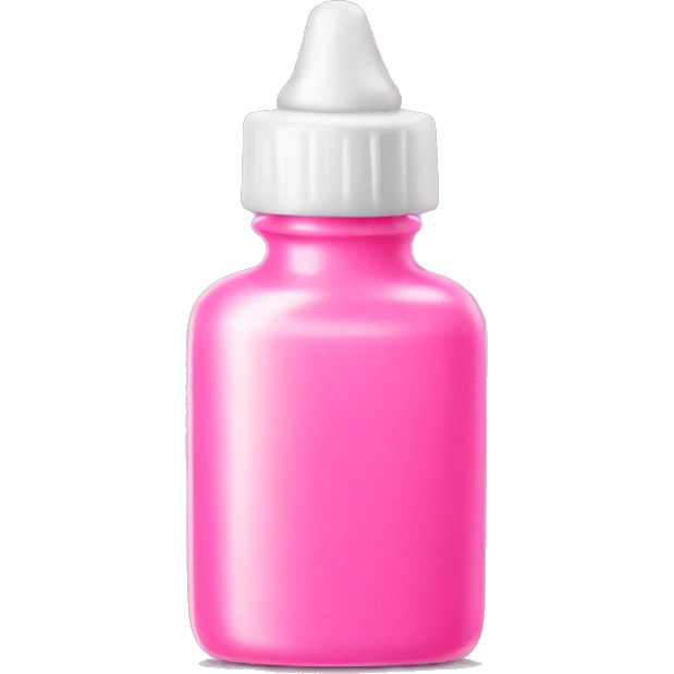 Pink Nail glue bottle emoji