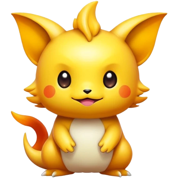 Randomly-colored chibi Fakémon-creature emoji