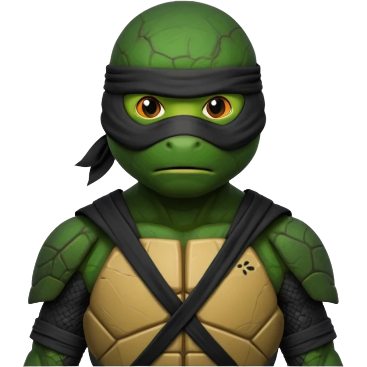 Teenage Mutant Ninja Turtles dressed in black ninja attire emoji