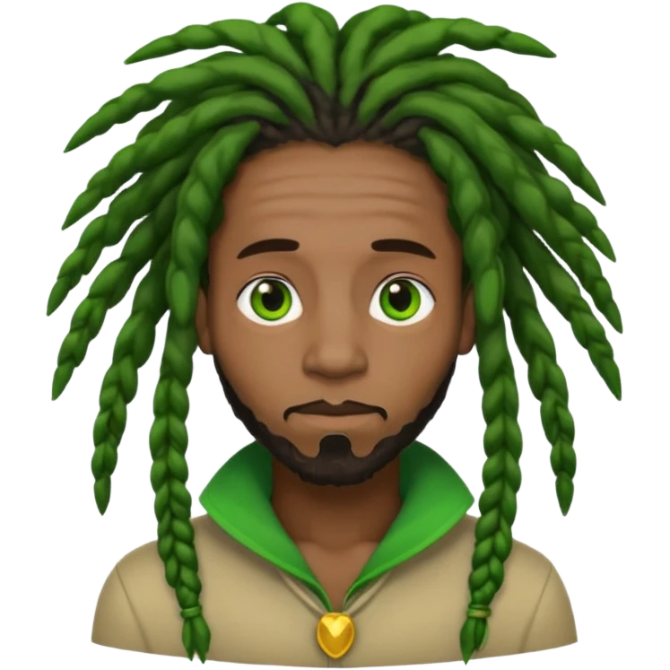 Make it a black guy with green ears and dreads  emoji